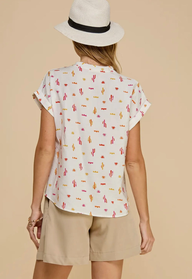 Sassy Cacti Top