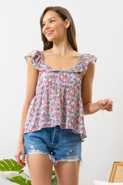 Nikki Floral Top
