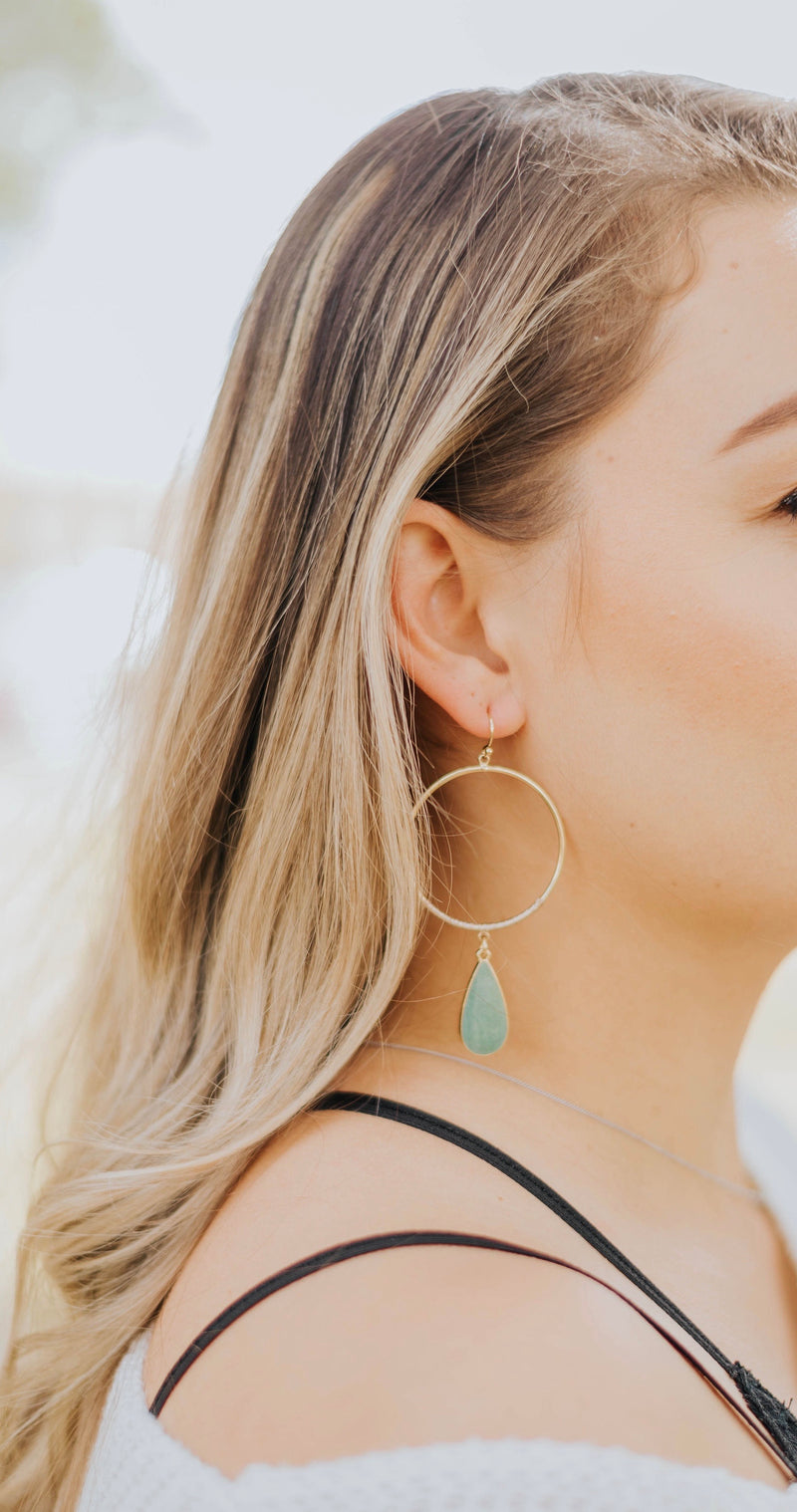 Minty Jade Earrings