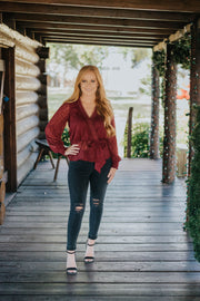 Burgundy Grace Top
